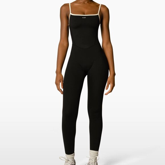 437 The Onesie in Black-Cream - Picture 1 of 5